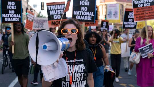 Proteste gegen Einsatz der Nationalgarde in Washington Proteste gegen Einsatz der Nationalgarde in Washington