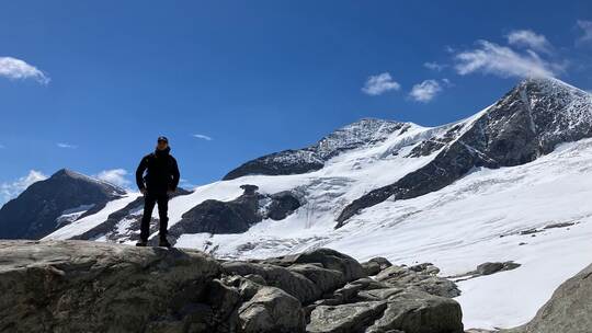Gletscherschwund - Wanderer Gletscherschwund - Wanderer