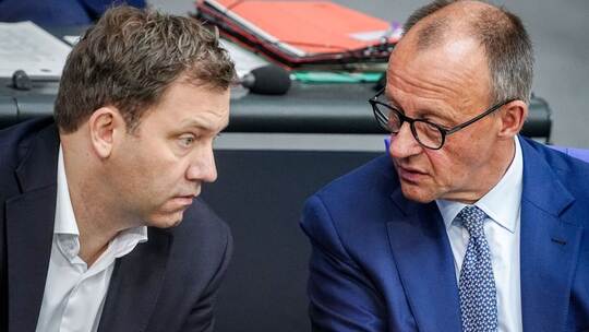 Lars Klingbeil und Friedrich Merz Lars Klingbeil und Friedrich Merz