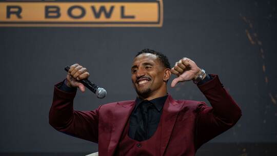 Podiumsdiskussion der NFL mit Jakob Johnson