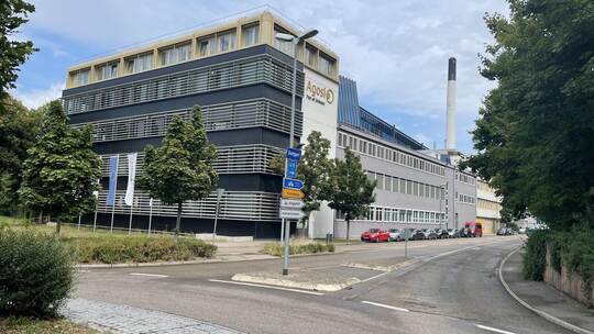 Der Firmensitz der Gold- und Silberscheideanstalt Agosi an der Pforzheimer Kanzlerstraße. Neff