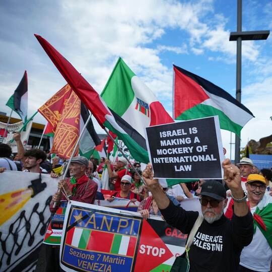 Filmfestspiele Venedig - Gaza-Proteste
