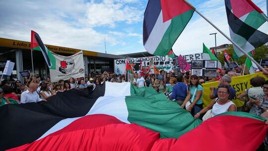 Filmfestspiele Venedig - Gaza-Proteste Filmfestspiele Venedig - Gaza-Proteste