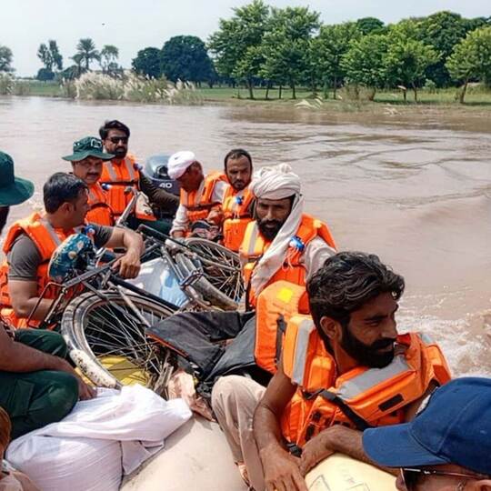 Überschwemmung in Pakistan