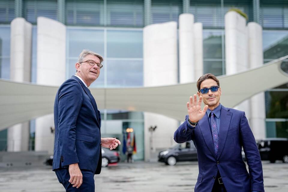 Kulturstaatsminister Weimer trifft Pier Silvio Berlusconi