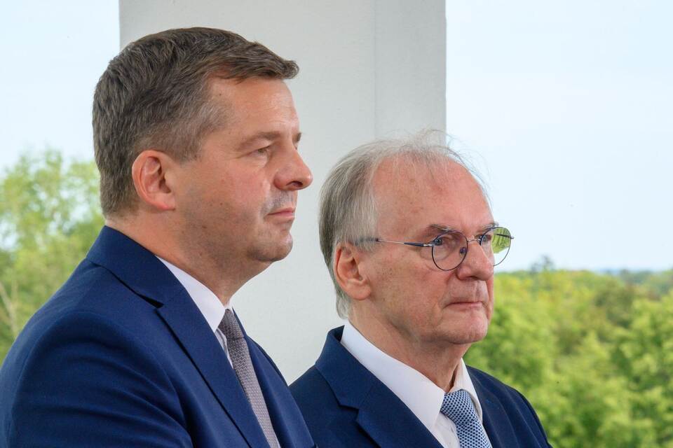 Sven Schulze und Reiner Haseloff