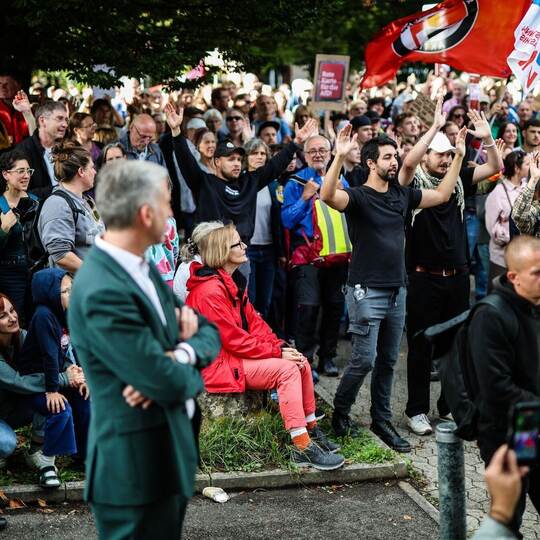 Streitgespräch zwischen Palmer und Frohnmaier - Demo