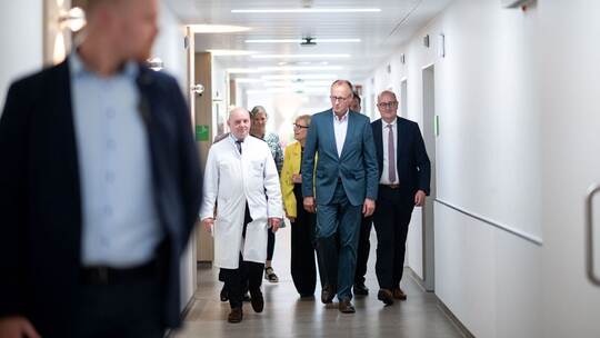 Bundeskanzler Merz im Alfried Krupp Krankenhaus in Essen Bundeskanzler Merz im Alfried Krupp Krankenhaus in Essen