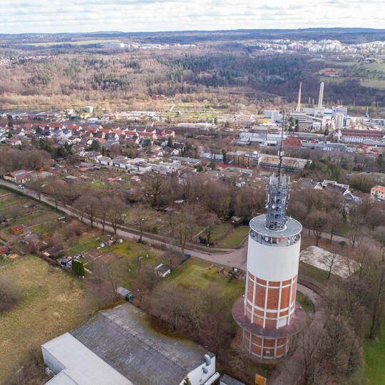 Luftbild Wartbergturm