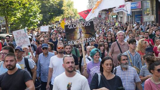 Proteste in Serbien Proteste in Serbien