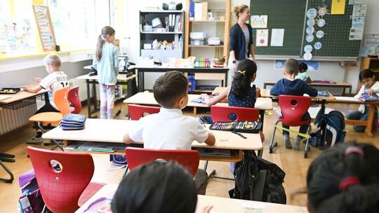 Unterricht in einer Grundschule