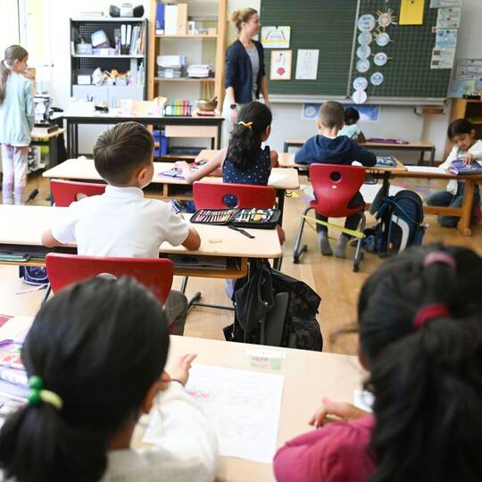 Unterricht in einer Grundschule