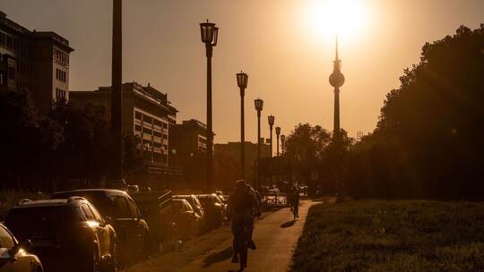 Sonnenuntergang in Berlin
