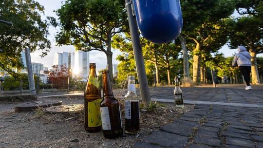 Glasflaschen in Frankfurt