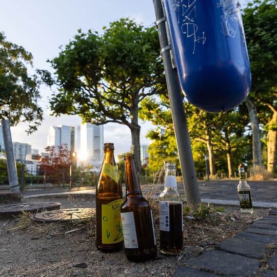 Glasflaschen in Frankfurt