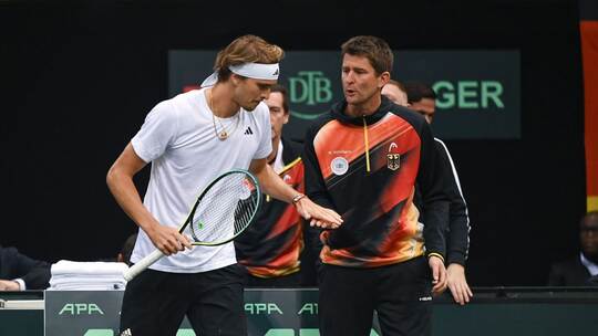 Alexander Zverev und Michael Kohlmann Alexander Zverev und Michael Kohlmann