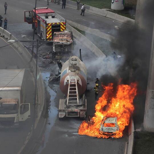 Explosion von Tankwagen in Mexiko