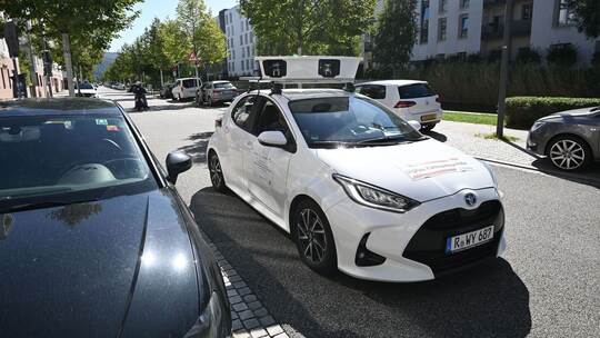 Test Scan-Auto mit dem Parksünder erfasst werden