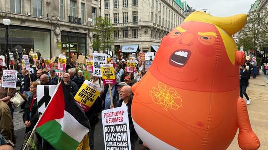 US-Präsident Trump besucht Großbritannien