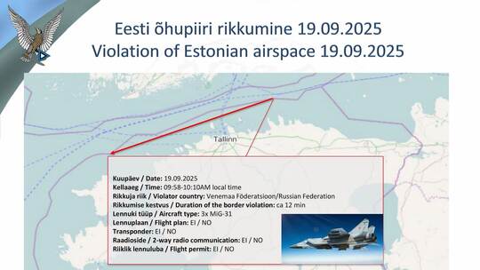 Spannungen im Luftraum über dem Baltikum Spannungen im Luftraum über dem Baltikum
