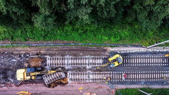 Gleiserneuerung bei Bahn-Generalsanierung Berlin-Hamburg