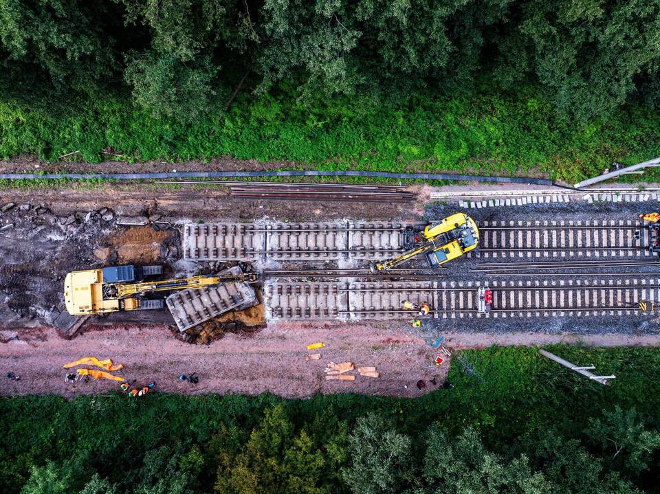 Gleiserneuerung bei Bahn-Generalsanierung Berlin-Hamburg