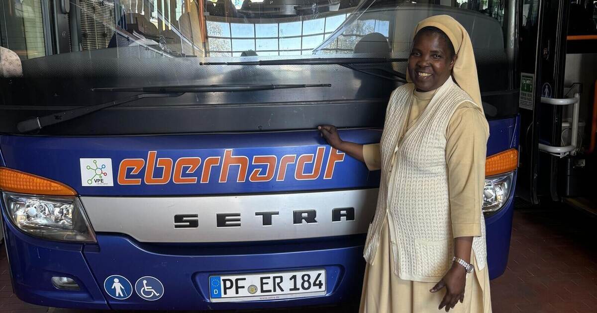 Steering wheel instead of monastery life: Nun from Uganda drives bus and ...