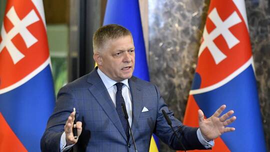 Der slowakische Ministerpräsident Robert Fico Der slowakische Ministerpräsident Robert Fico