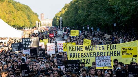 Demonstration für Gaza in Berlin