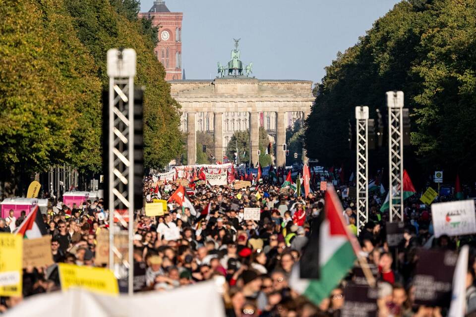 Demonstration für Gaza in Berlin