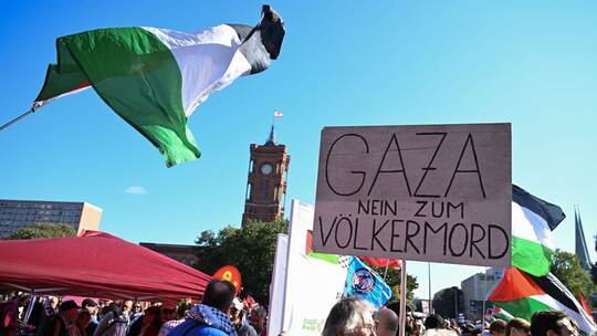 Demonstration für Gaza in Berlin