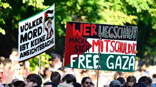 Demonstration für Gaza in Berlin