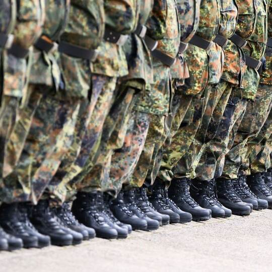 Soldaten beim Appell