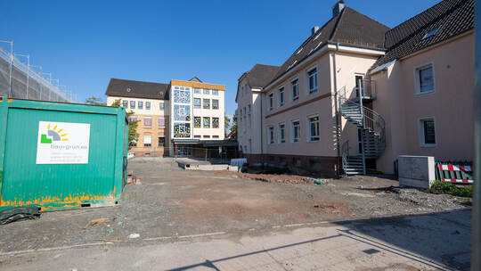 Baustelle Friedrich Silcher Schulhof Birkenfeld