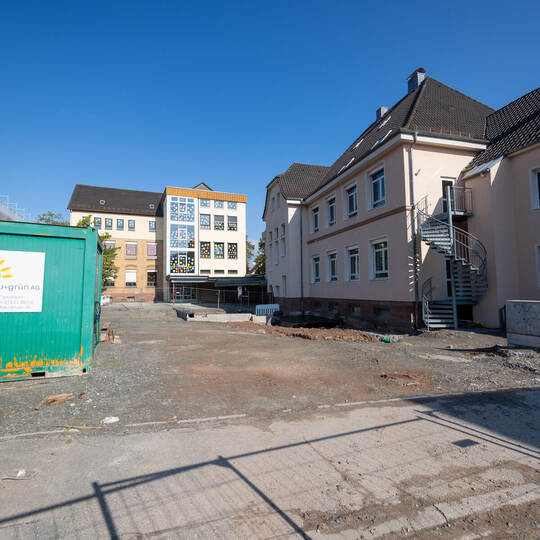Baustelle Friedrich Silcher Schulhof Birkenfeld