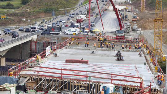 A8 Baustelle im Enztal