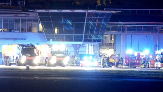 Kabelbrand am Flughafen Stuttgart