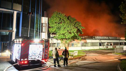 Brand in Freiburger Industriegebiet