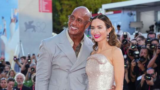 Dwayne Johnson und Emily Blunt Dwayne Johnson und Emily Blunt