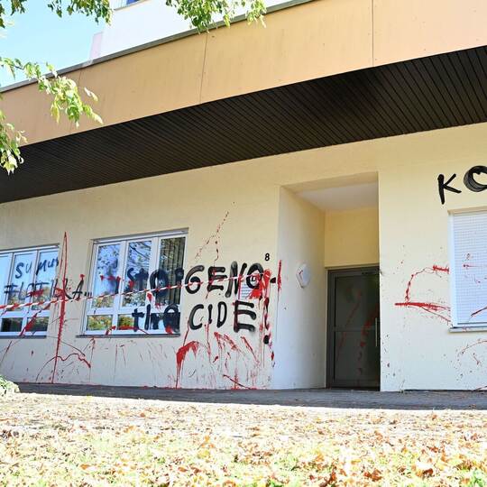 Parolen an CDU-Büro in Weingarten geschmiert