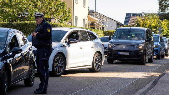 Verkehrskontrolle Bauschlott Lindenstraße