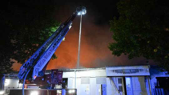 Brand in Freiburger Industriegebiet