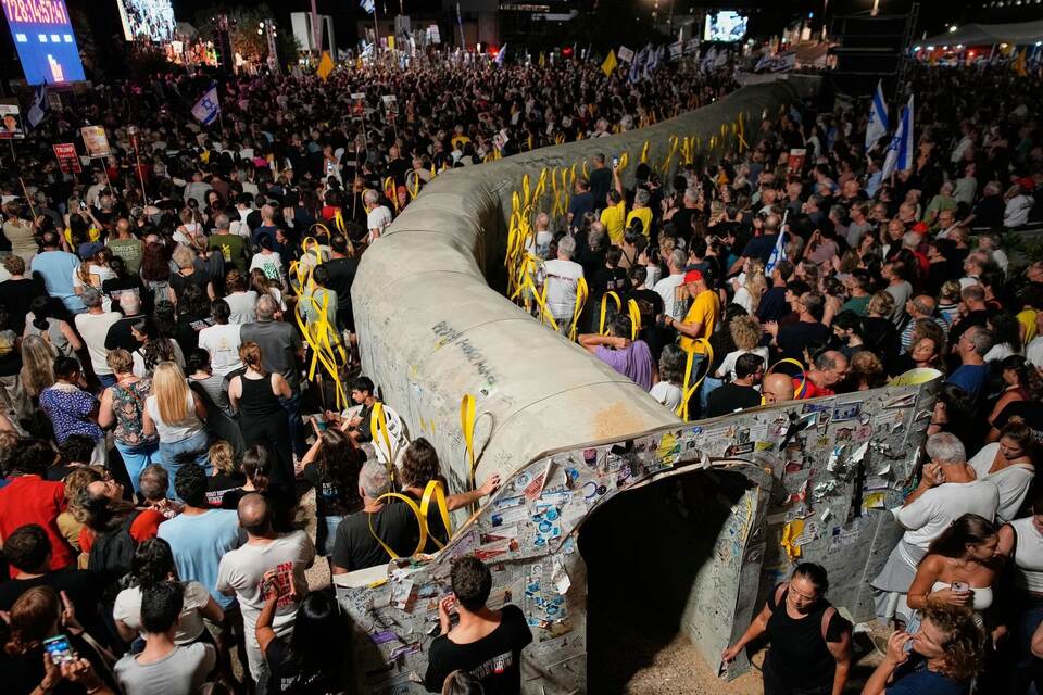 Nahostkonflikt - Demonstration in Tel Aviv Nahostkonflikt - Demonstration in Tel Aviv