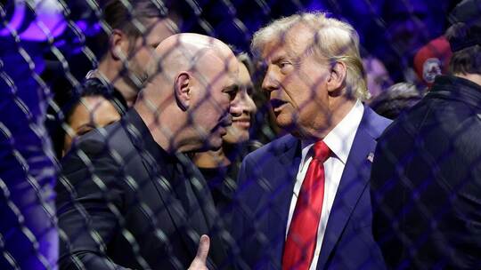 Donald Trump bei UFC-Kampf