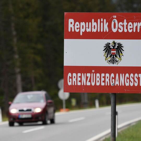 Grenzübergang nach Österreich