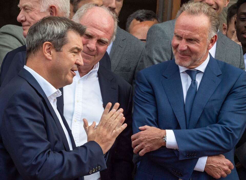 Ministerpräsident Söder empfängt FC Bayern München