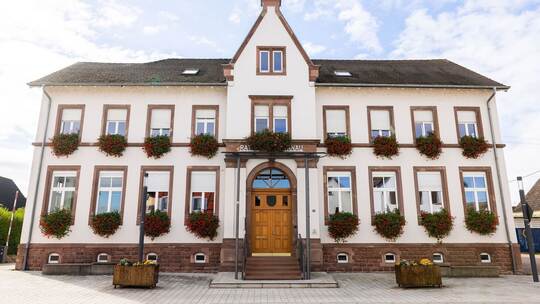 Streit um Blümenkübel vor Herrenknecht-Firmenzentrale Streit um Blümenkübel vor Herrenknecht-Firmenzentrale