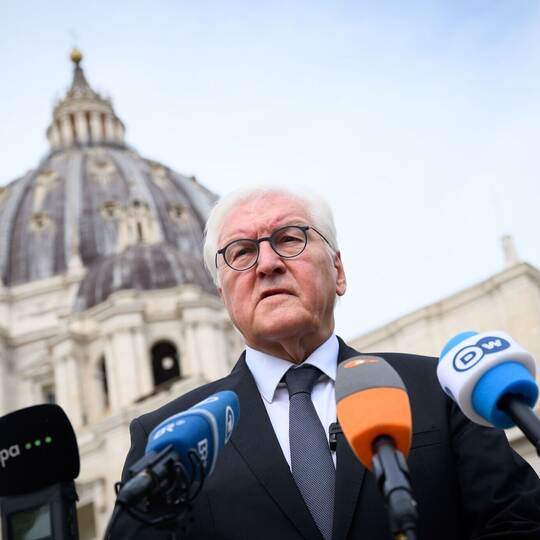 Bundespräsident Steinmeier in Vatikanstadt Bundespräsident Steinmeier in Vatikanstadt
