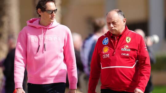 John Elkann und Fred Vasseur John Elkann und Fred Vasseur