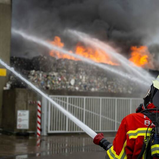 Sortieranlage in Brand